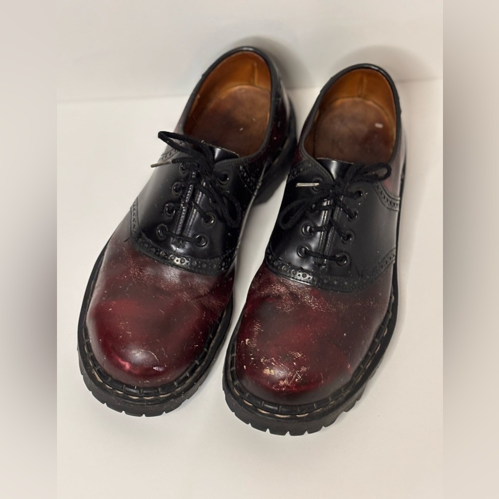 Gripfast Original Vintage Black and Burgundy Oxfords
